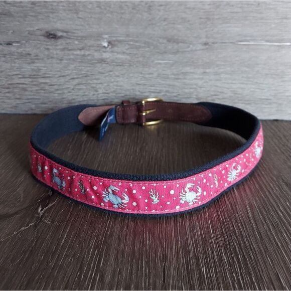 Vineyard Vines Crabs Canvas Club Belt 28 - Picture 3 of 7